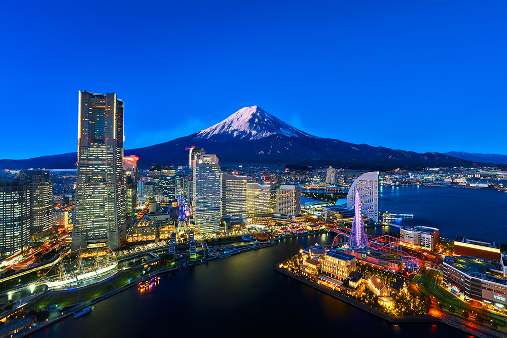 横浜と富士山